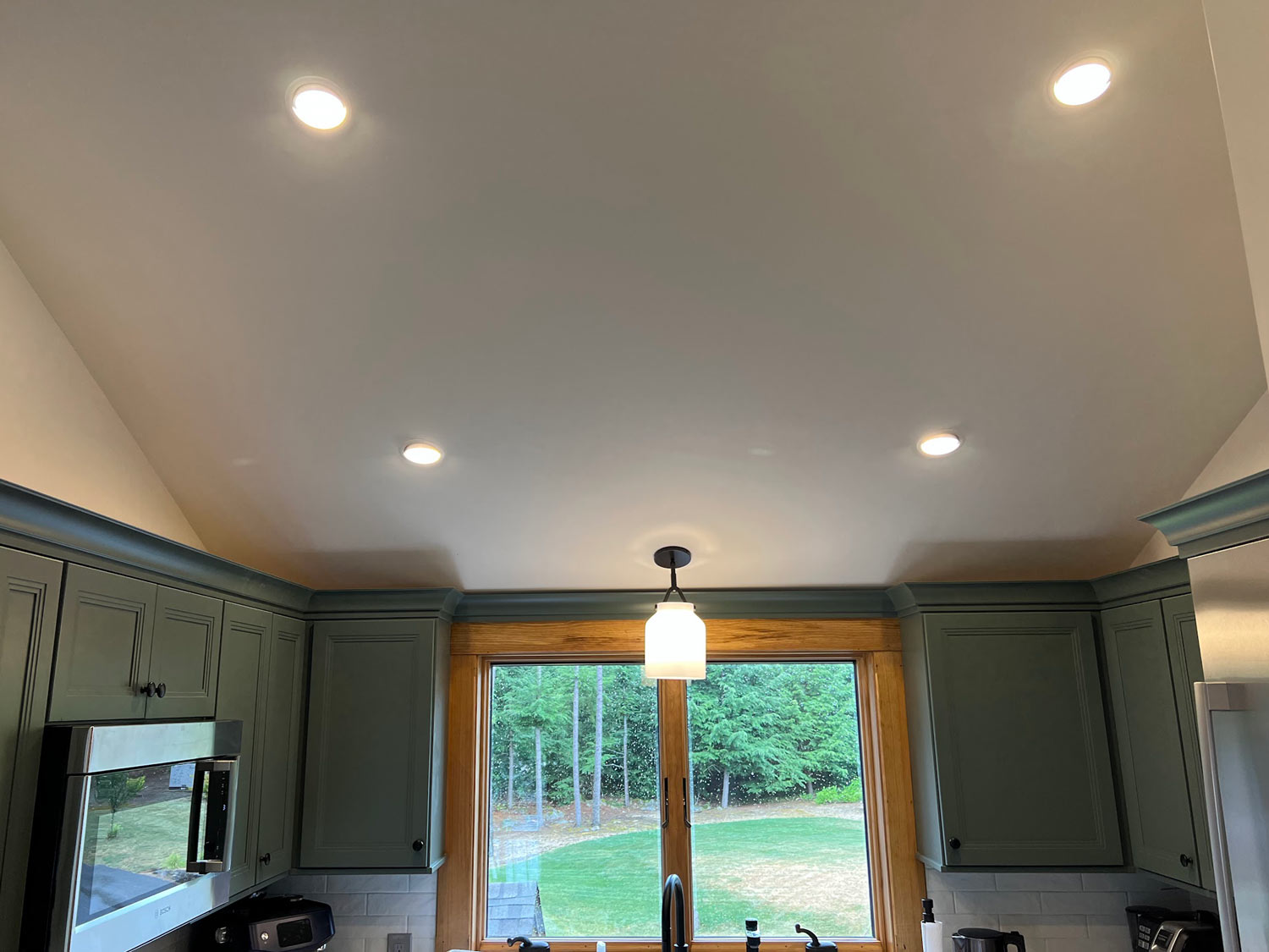 Remodeled kitchen ready for electrical planning and finish work